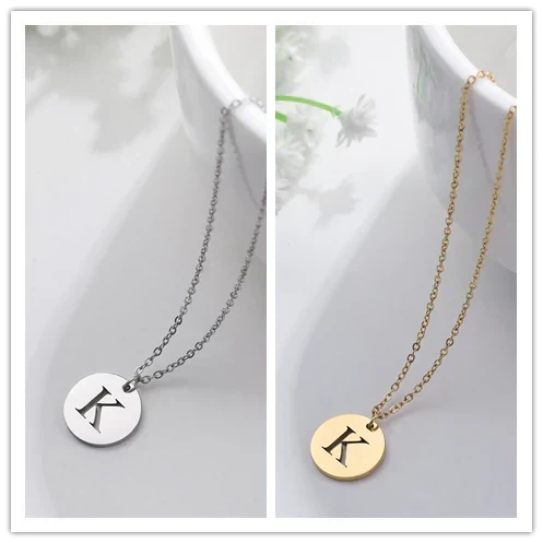 Collier Pendentif Lettre en Or Élégant