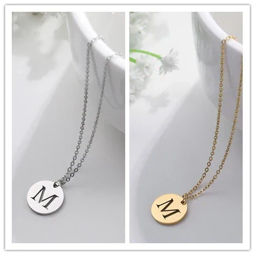 Collier Pendentif Lettre en Or Élégant