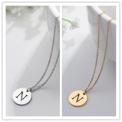 Collier Pendentif Lettre en Or Élégant