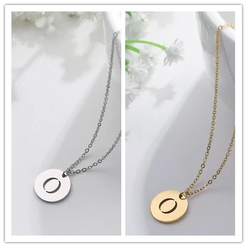 Collier Pendentif Lettre en Or Élégant