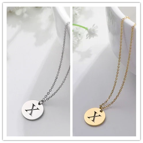 Collier Pendentif Lettre en Or Élégant
