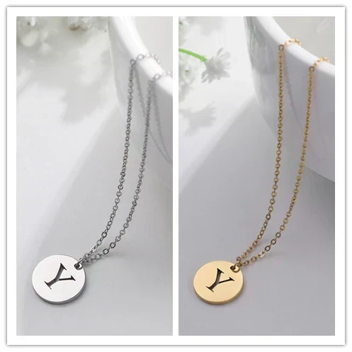 Collier Pendentif Lettre en Or Élégant