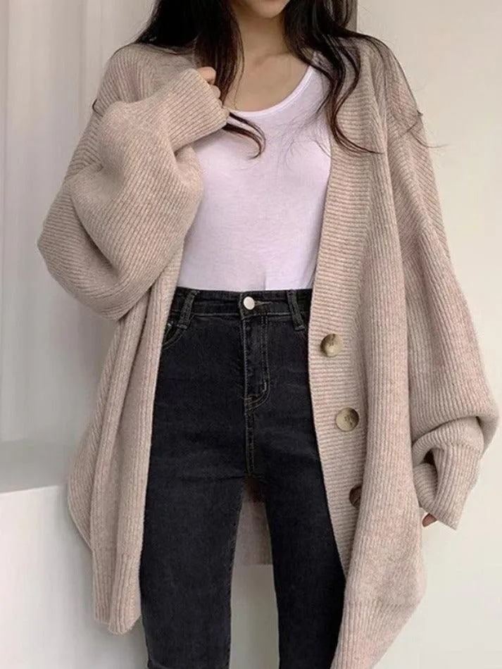 Page | Cardigan long à boutons pour femme | Moderne