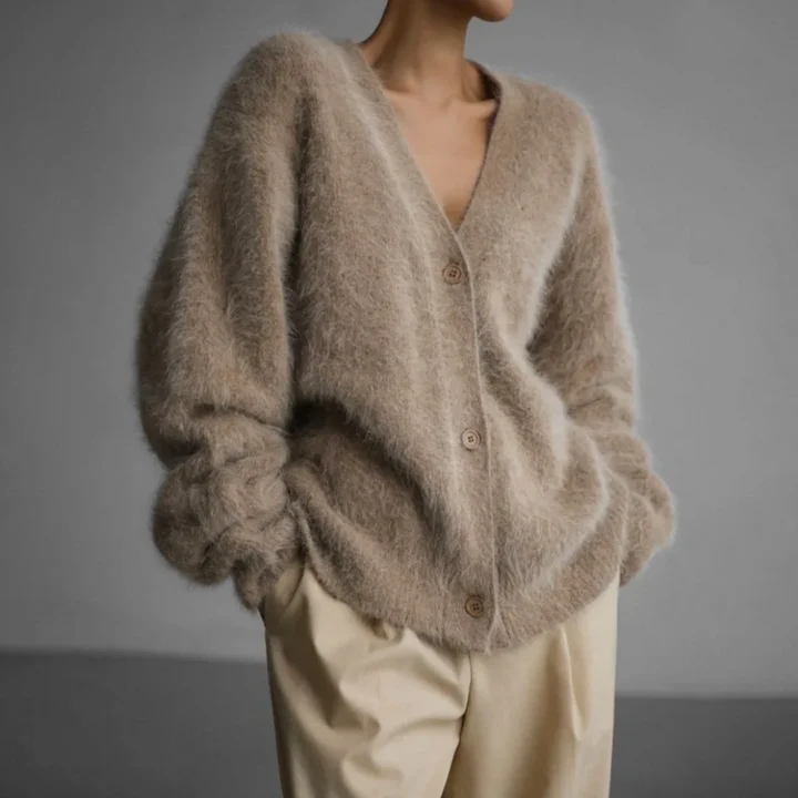 Pascale | Cardigan à col en V pour femme | Moderne