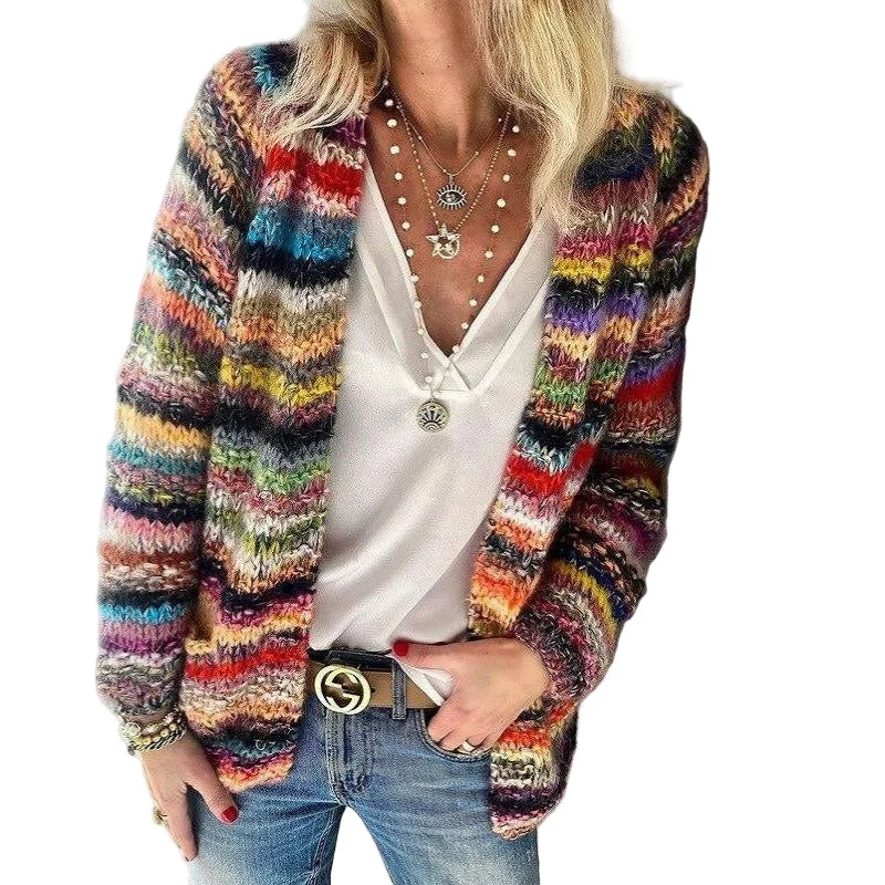 Pamela | Cardigan multicolore pour femme | Moderne