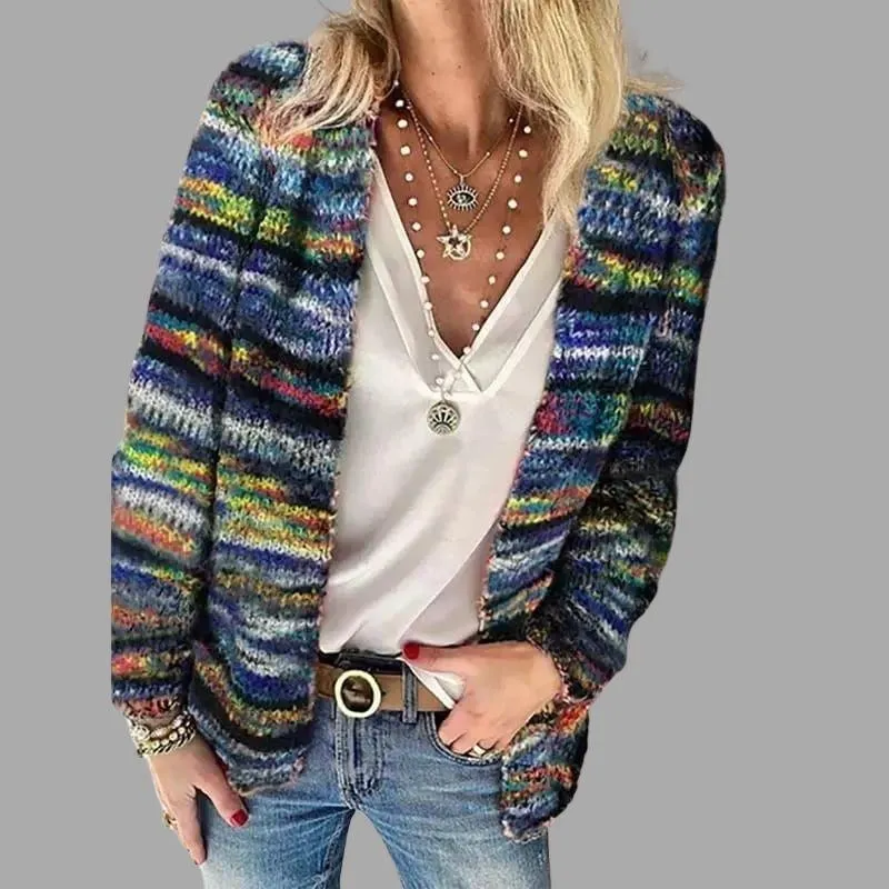 Pamela | Cardigan multicolore pour femme | Moderne