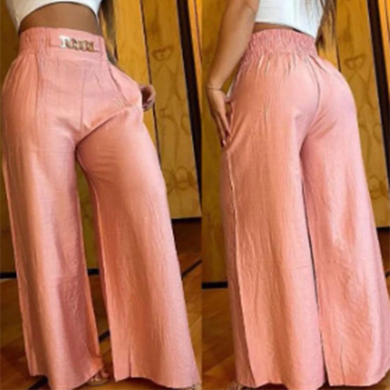 Évelyne | Pantalon Large Taille Haute