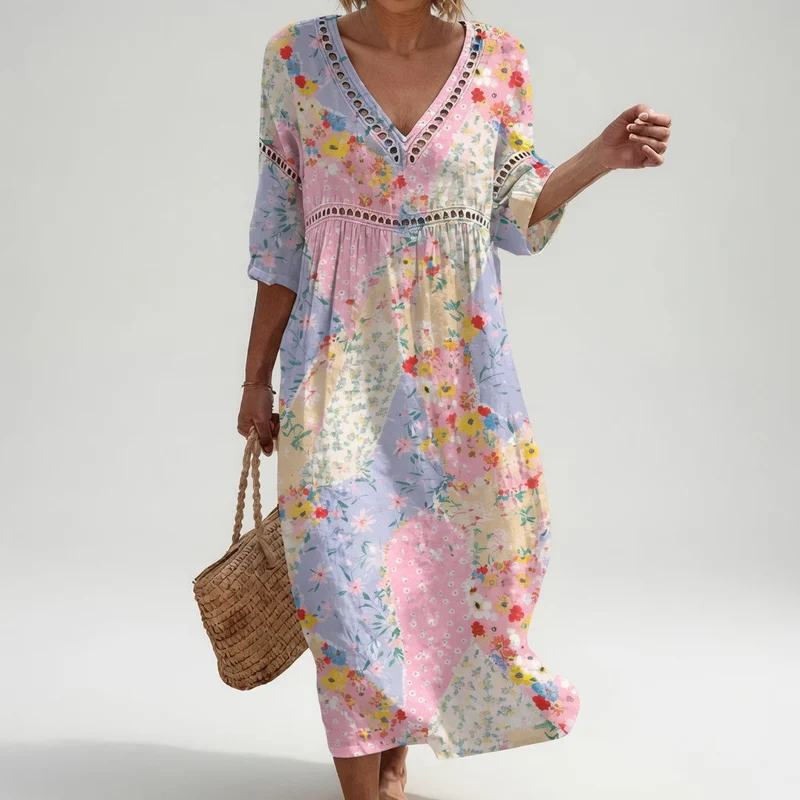 Lysiane | Robe Florale Fluide