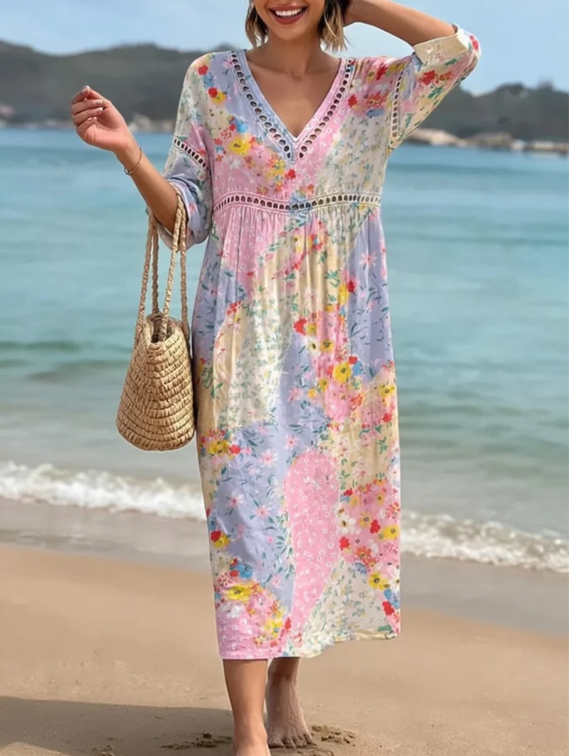 Lysiane | Robe Florale Fluide