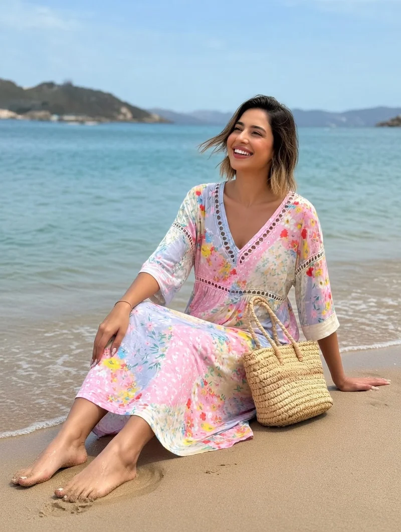 Lysiane | Robe Florale Fluide