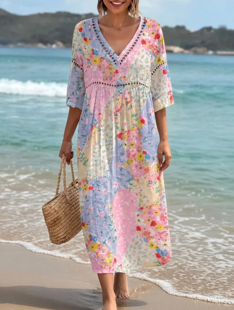 Lysiane | Robe Florale Fluide