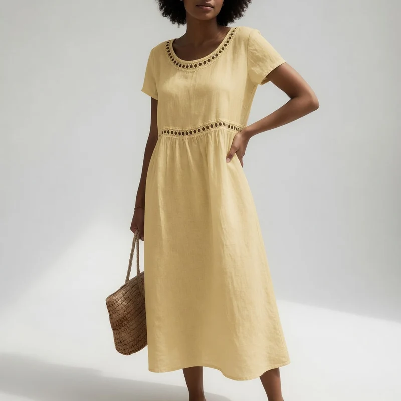Pernelle | Robe Midi Brodée