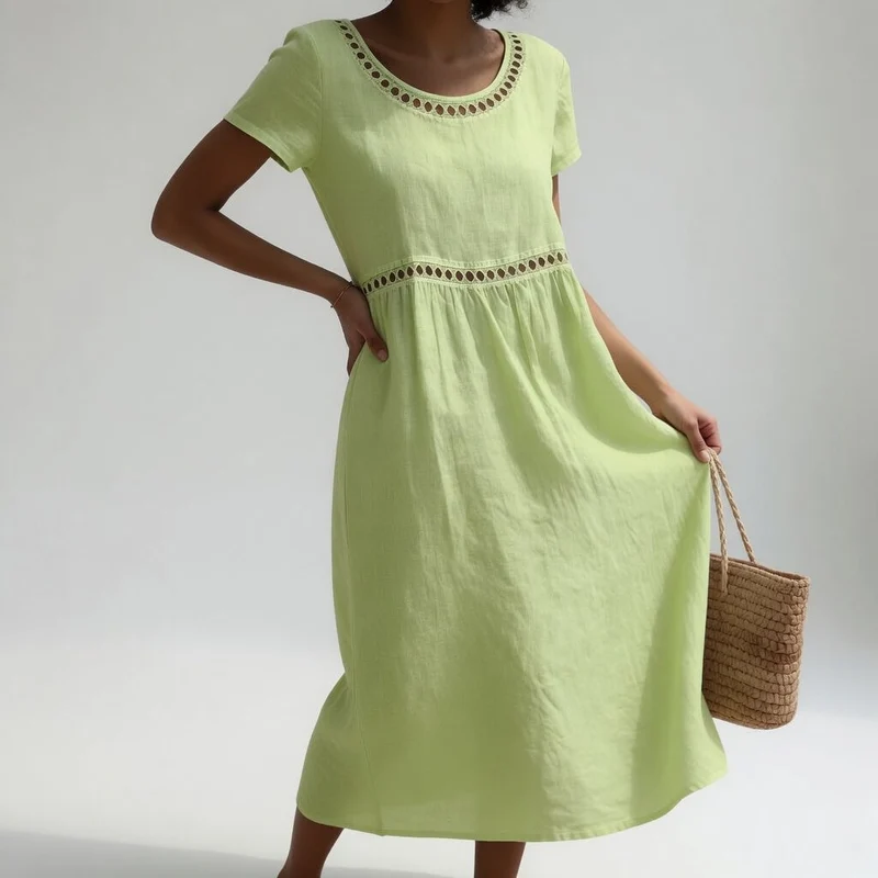 Pernelle | Robe Midi Brodée