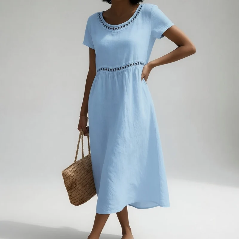 Pernelle | Robe Midi Brodée