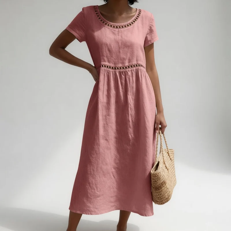 Pernelle | Robe Midi Brodée
