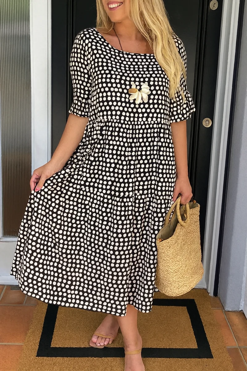Noémie | Robe Midi Fluide