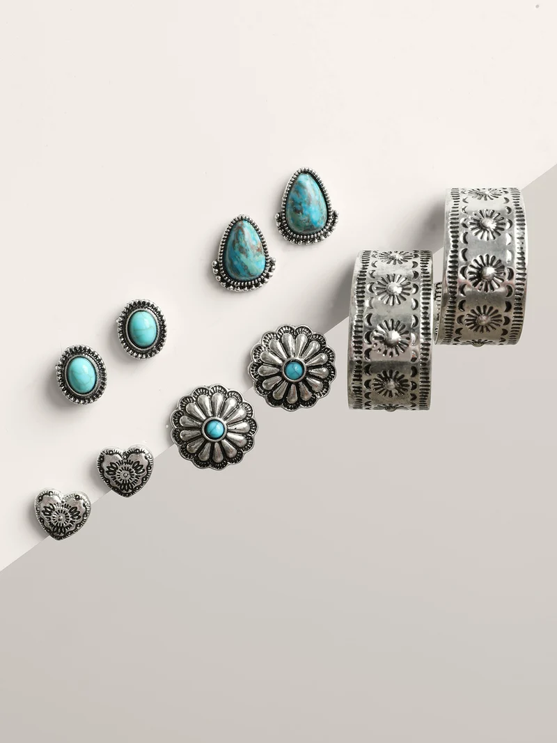 Turquoise Earrings Set