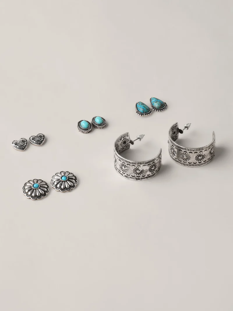 Turquoise Earrings Set
