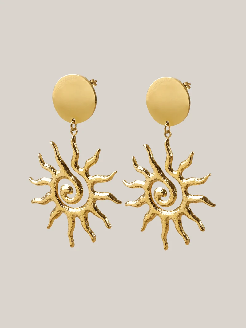 Sunshine Gold-Tone Drop Earrings