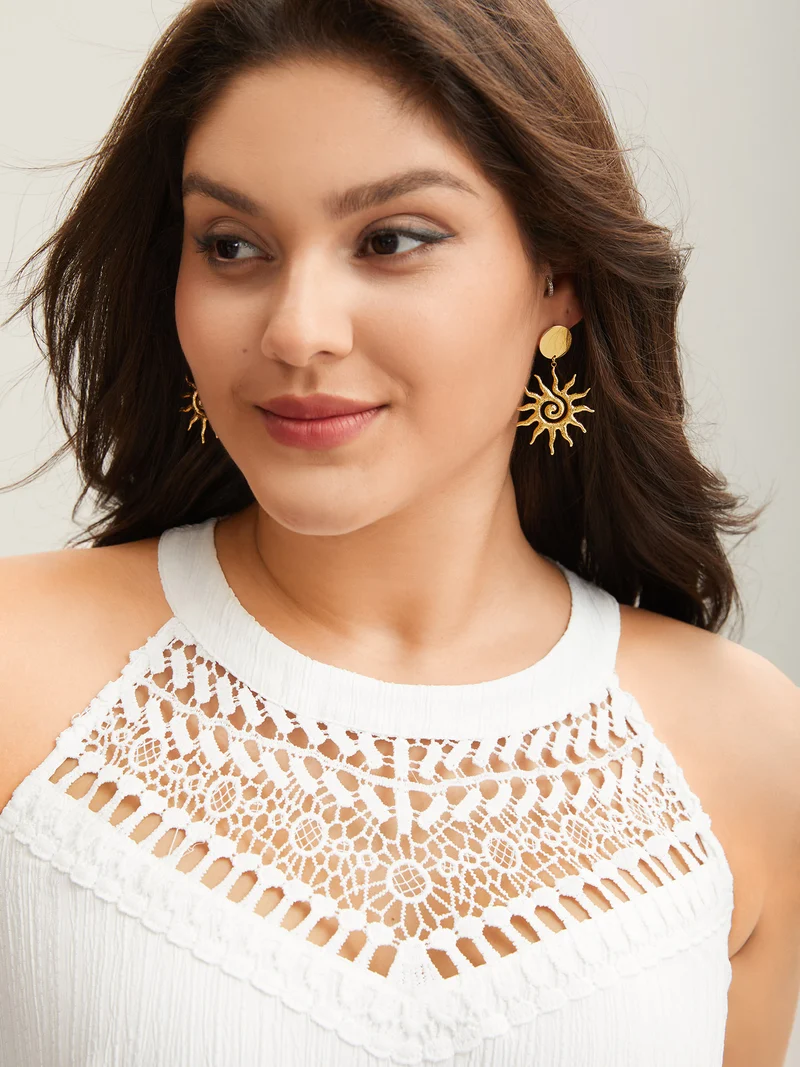 Sunshine Gold-Tone Drop Earrings