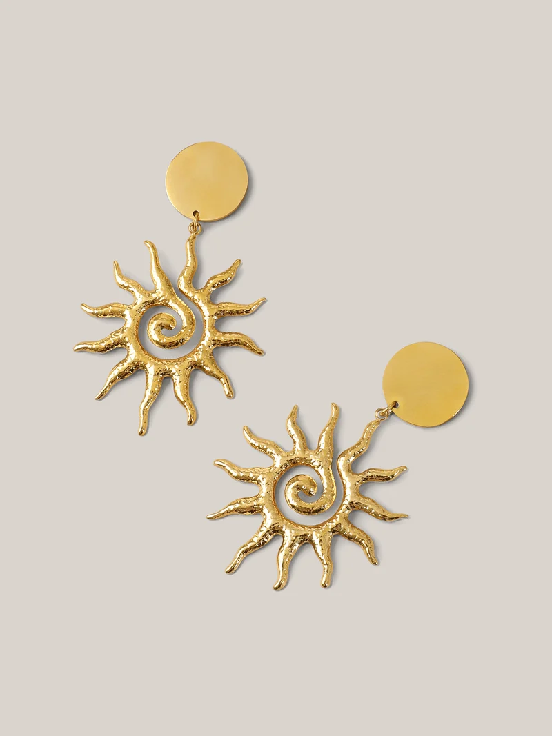 Sunshine Gold-Tone Drop Earrings