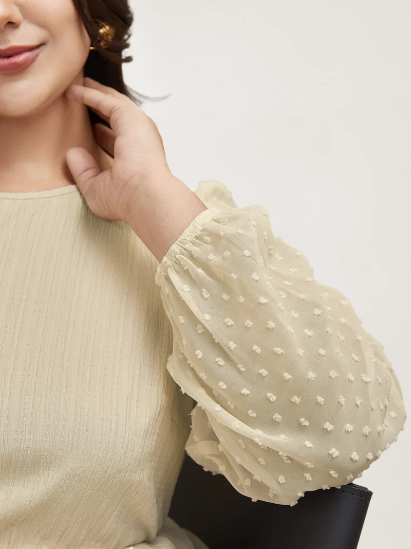 Textured Stretchy-Waist Tiered Midi Dress