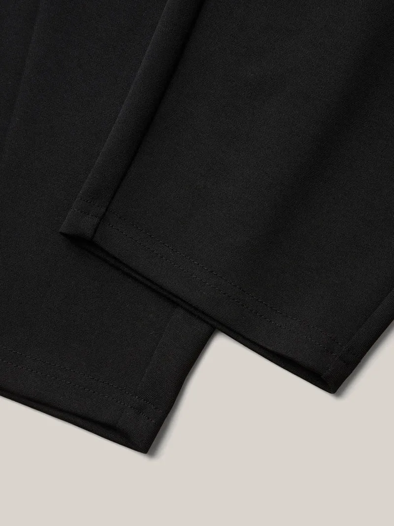 Pleated Stretchy Waist Skinny-Fit Pants