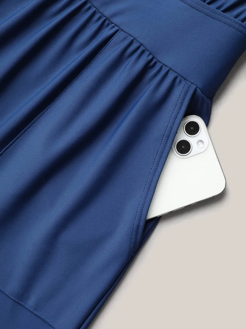 Pocket Fit and Flare One-Piece Swimsuit