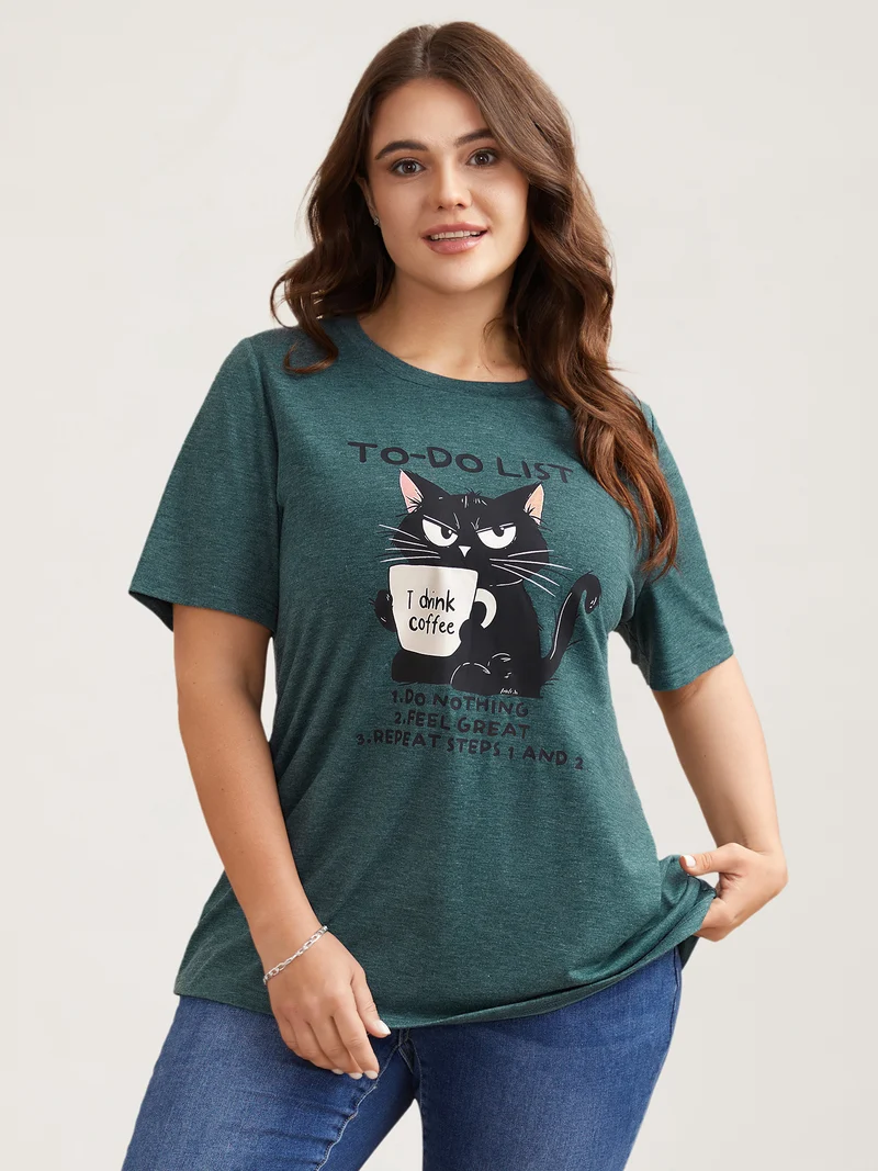 Cat To-Do List Heathered T-Shirt