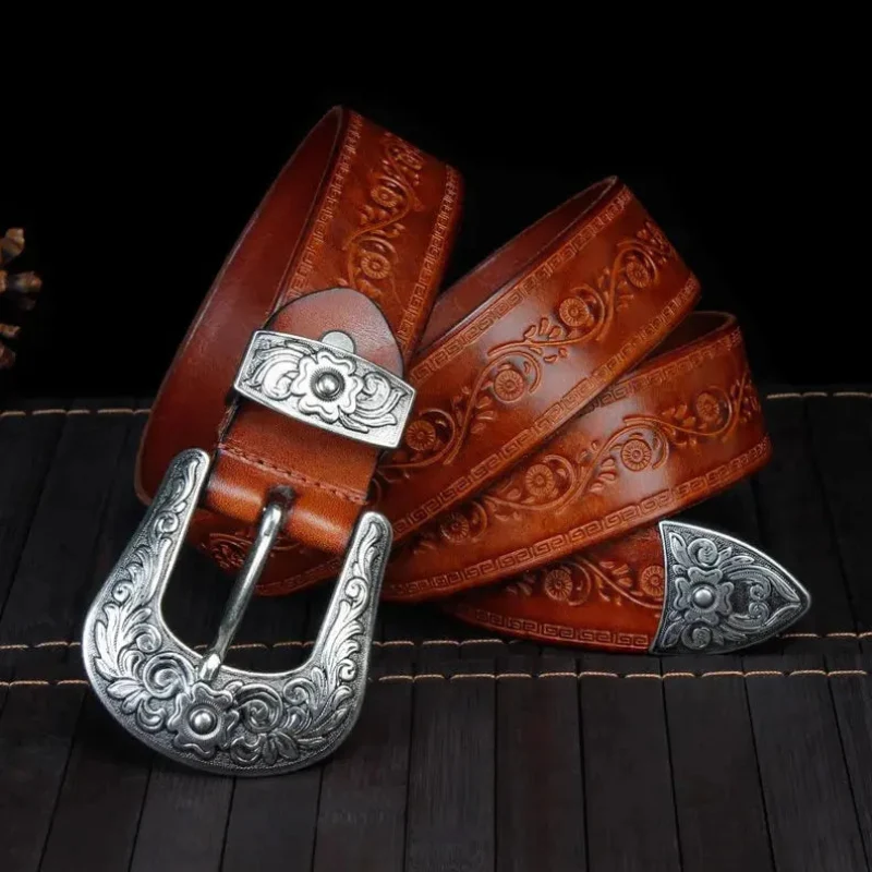 Ceinture pour homme avec imprimé floral