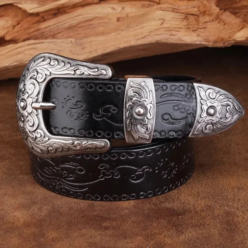 Ceinture pour homme avec imprimé floral