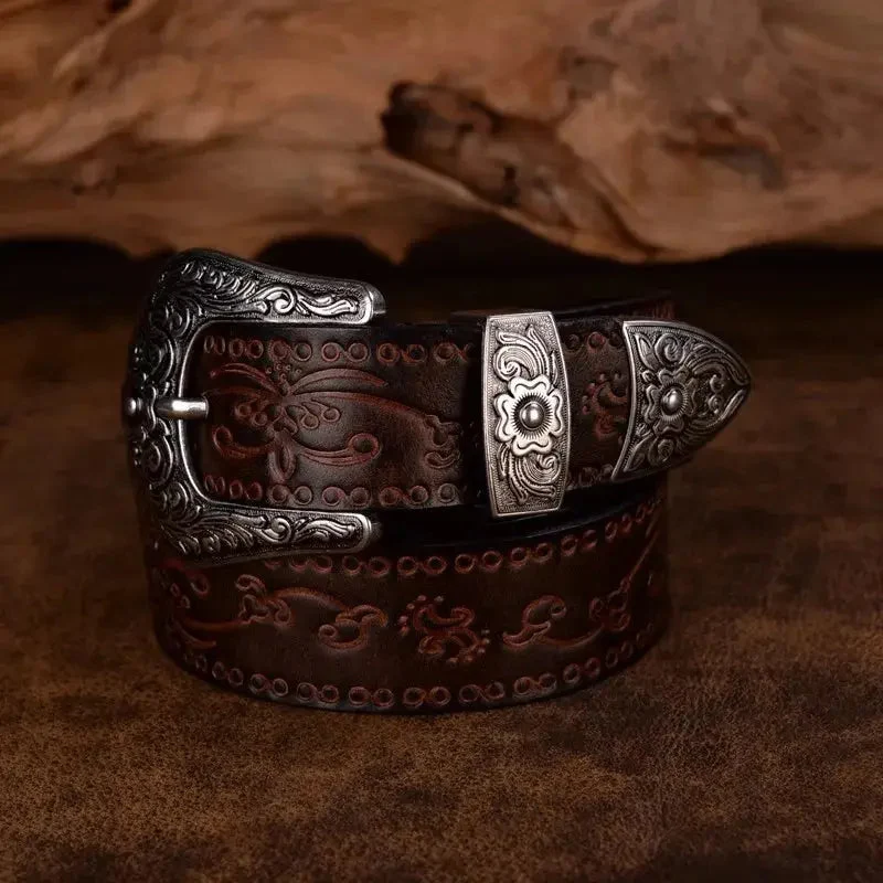 Ceinture pour homme avec imprimé floral