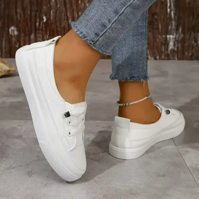 Mocassins décontractés pour femme à bout rond