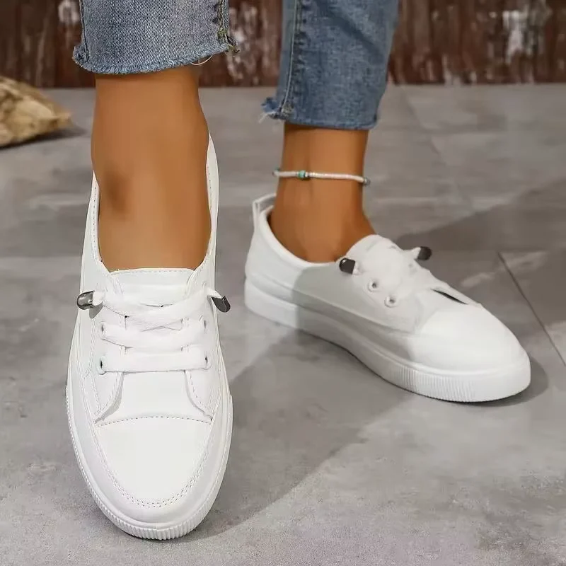 Mocassins décontractés pour femme à bout rond