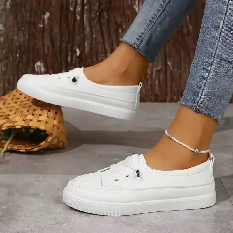 Mocassins décontractés pour femme à bout rond