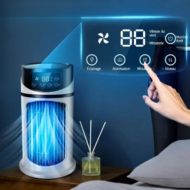 Mini ventilateur portable rechargeable USB