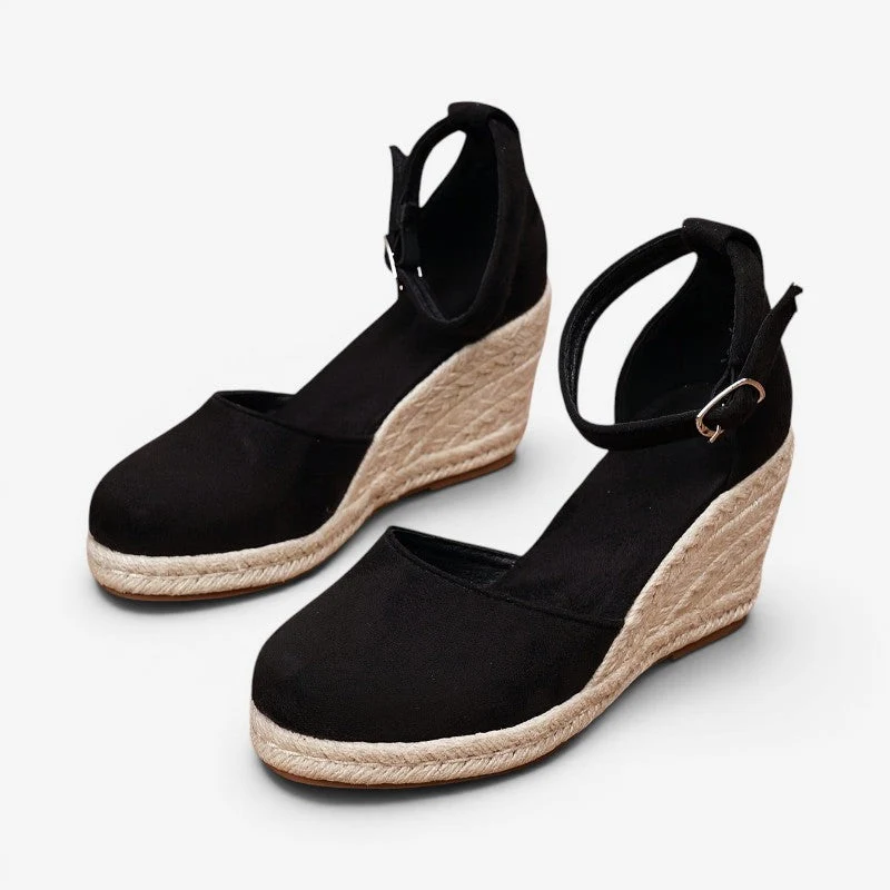 Sandales à talon épais pour femme avec bout fermé