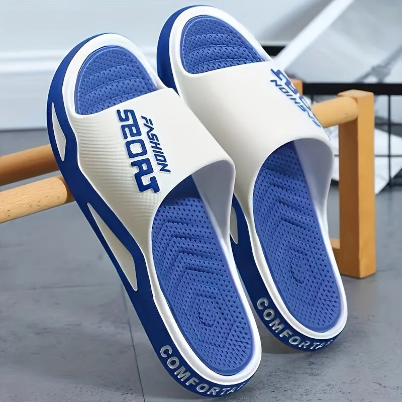 Chaussons à bout rond pour homme avec design à enfiler