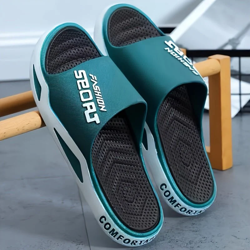 Chaussons à bout rond pour homme avec design à enfiler