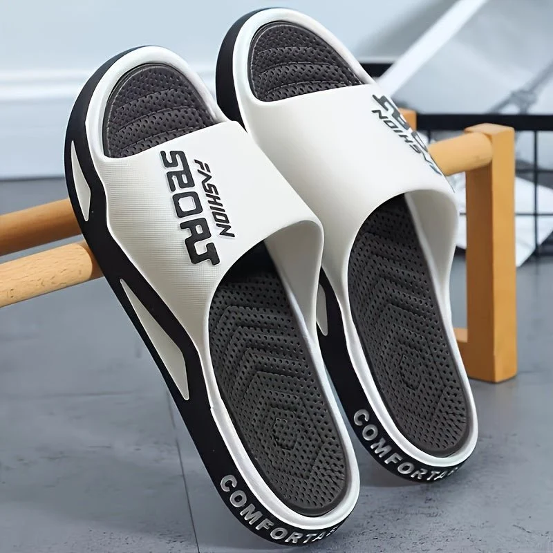 Chaussons à bout rond pour homme avec design à enfiler