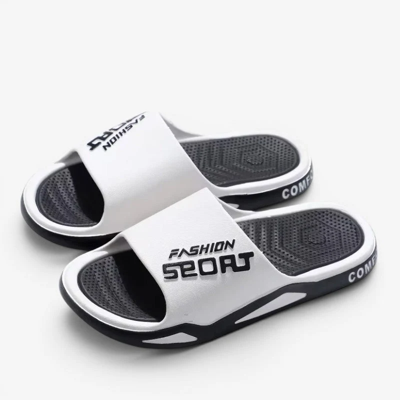 Chaussons à bout rond pour homme avec design à enfiler