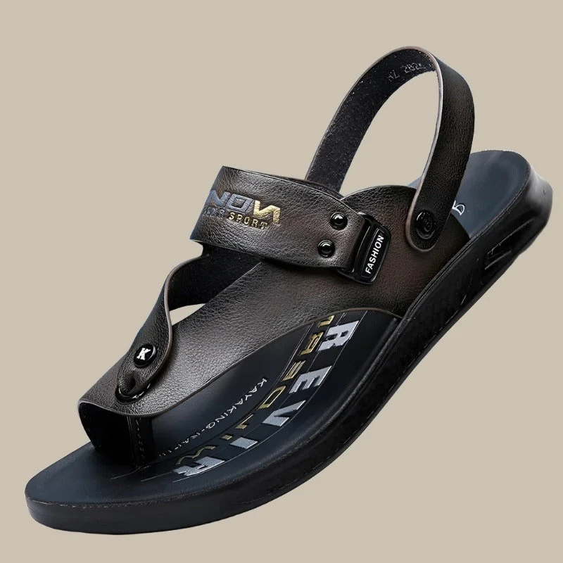 Sandales style tongs pour homme avec bride arrière convertible