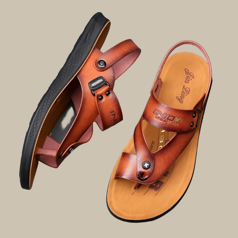 Sandales style tongs pour homme avec bride arrière convertible