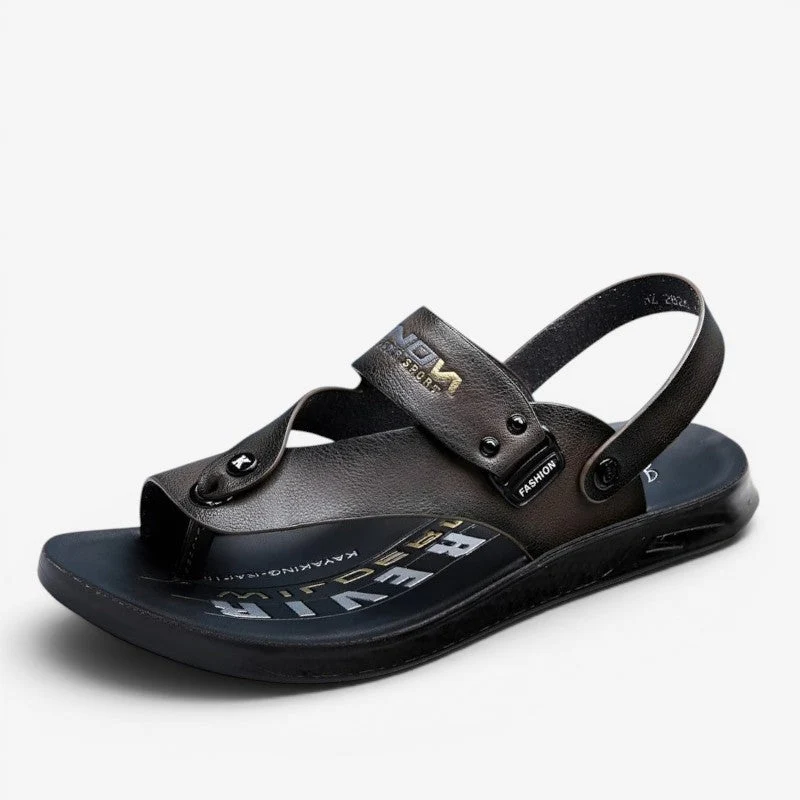 Sandales style tongs pour homme avec bride arrière convertible