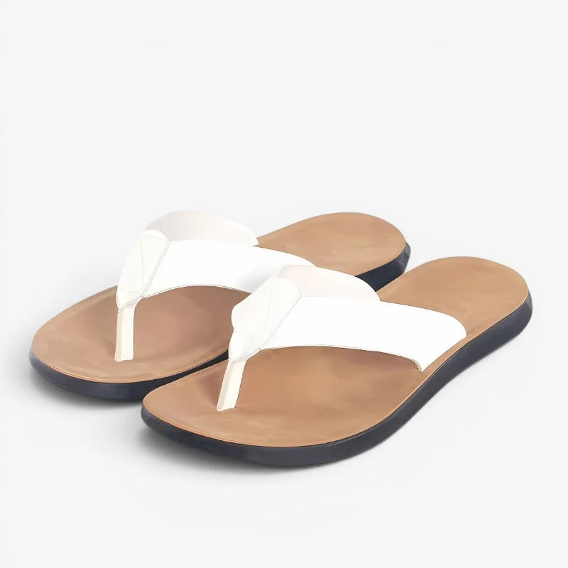 Chaussons style tongs pour homme avec bride en V