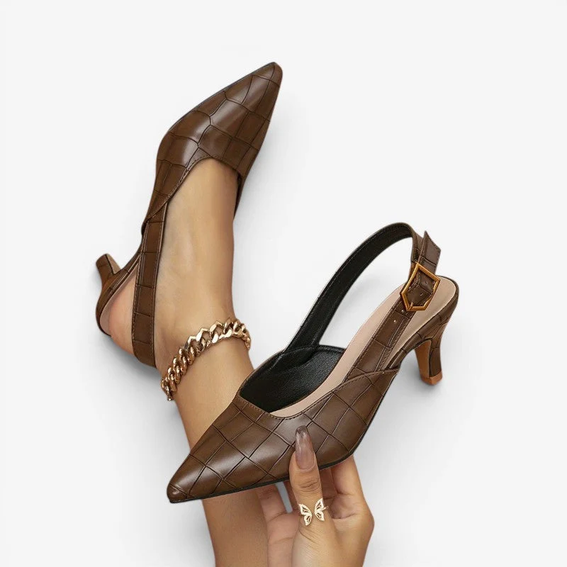 Sandales à talons hauts pour femme avec bout pointu