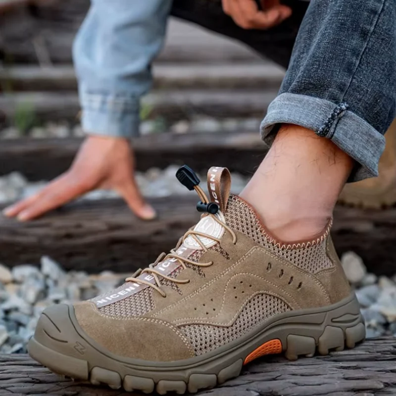 Baskets de sécurité pour homme à embout en acier