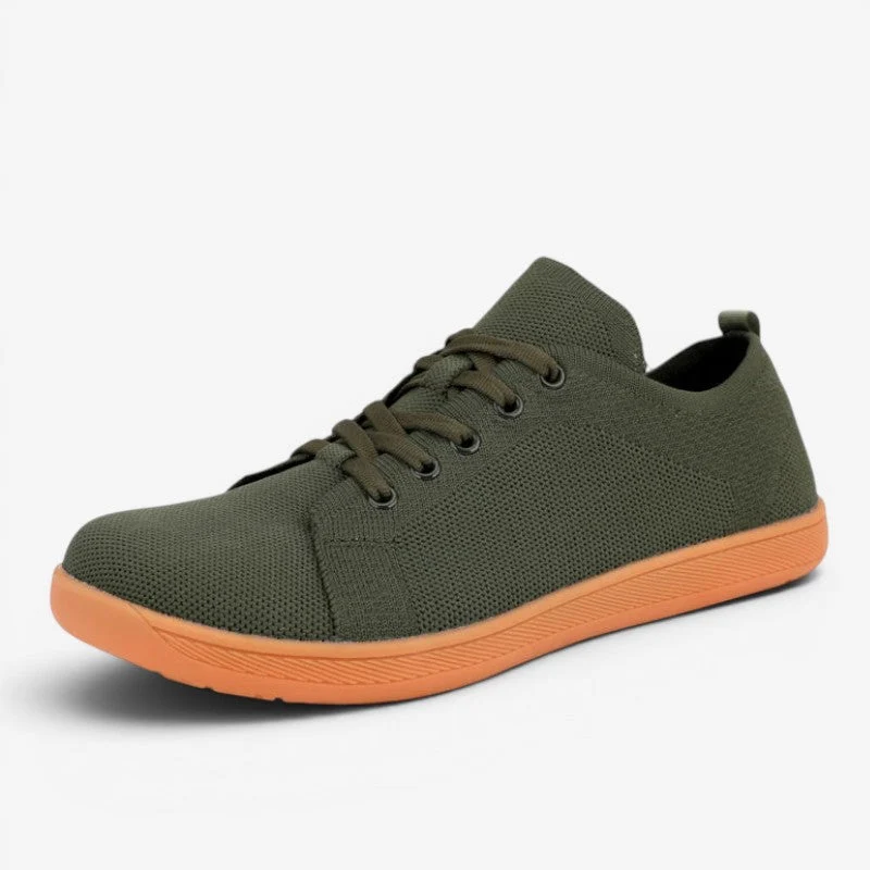Baskets décontractées à bout large avec fermeture à lacets
