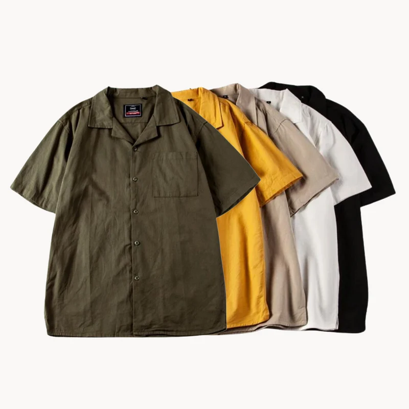 Leo – Chemise Homme à Manches Courtes