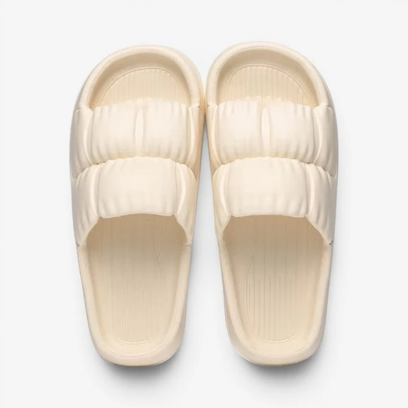 Chaussons à enfiler pour femme avec bout rond